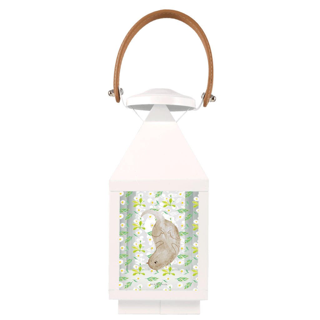 Deko Laterne Otter kopfüber Gartenlampe, Gartenleuchte, Gartendekoration, Gartenlicht, Laterne  kleine Laternen, XXL Laternen, Laterne groß, Otter, Fischotter, Seeotter, Otter Seeotter See Otter