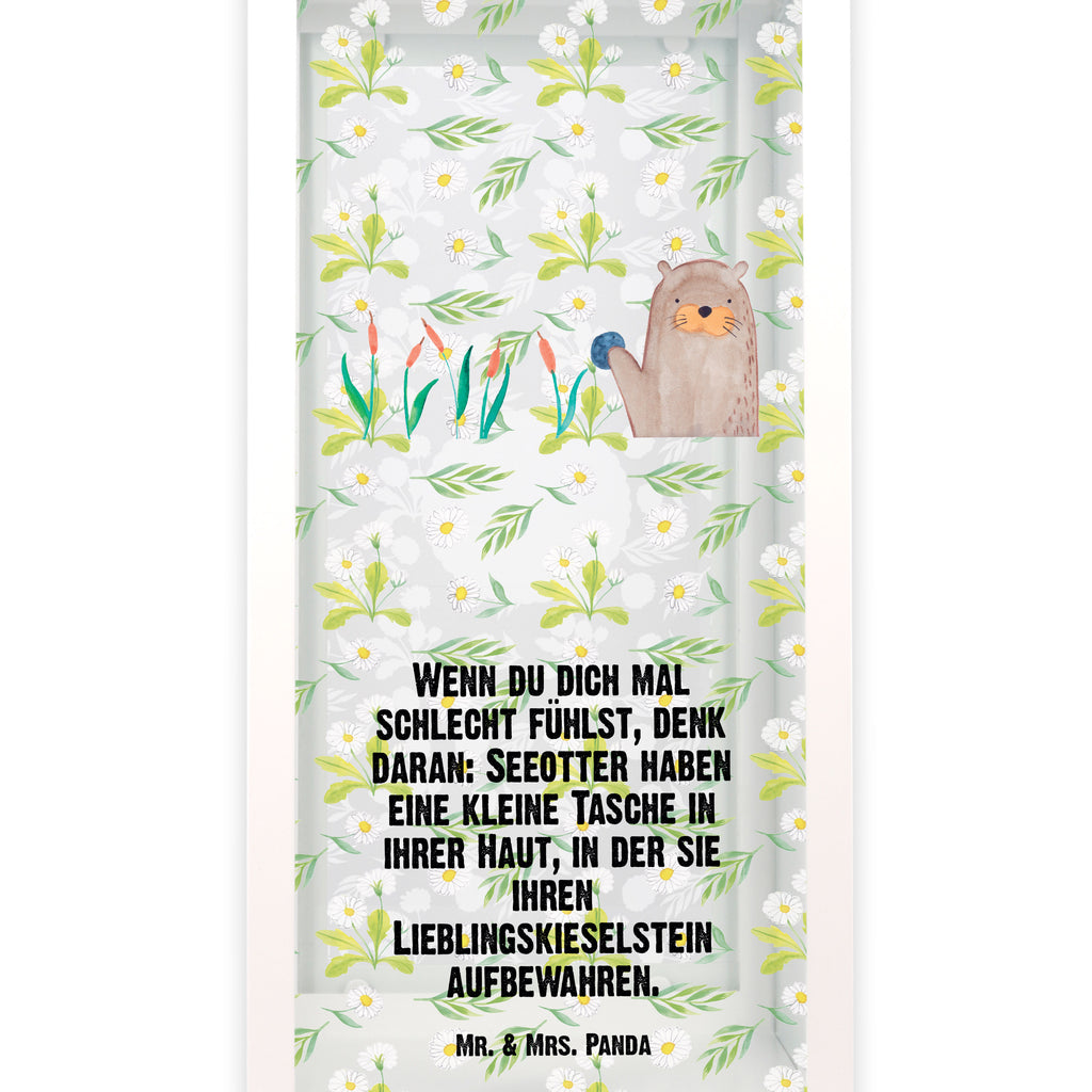 Deko Laterne Otter mit Stein Otter Seeotter See Otter Gartenlampe, Gartenleuchte, Gartendekoration, Gartenlicht, Laterne  kleine Laternen, XXL Laternen, Laterne groß,   Otter,  Fischotter,  Seeotter