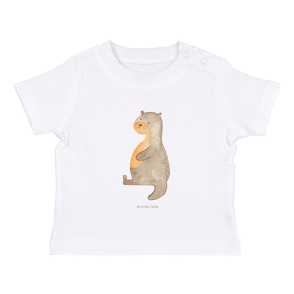 Organic Baby Shirt Otter Bauch Baby T-Shirt, Jungen Baby T-Shirt, Mädchen Baby T-Shirt, Shirt, Otter, Fischotter, Seeotter, Otter Seeotter See Otter