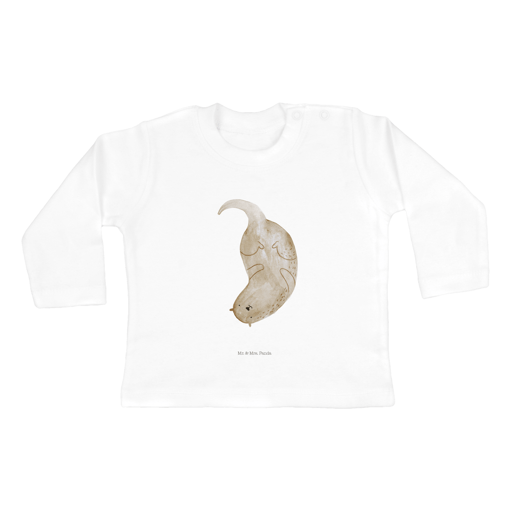3-6 Monate Baby Longsleeve Otter kopfüber Mädchen, Jungen, Baby, Langarm, Bio, Kleidung, Otter, Fischotter, Seeotter, Otter Seeotter See Otter
