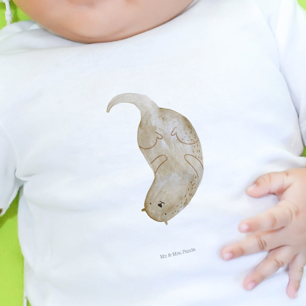 3-6 Monate Baby Longsleeve Otter kopfüber Mädchen, Jungen, Baby, Langarm, Bio, Kleidung, Otter, Fischotter, Seeotter, Otter Seeotter See Otter