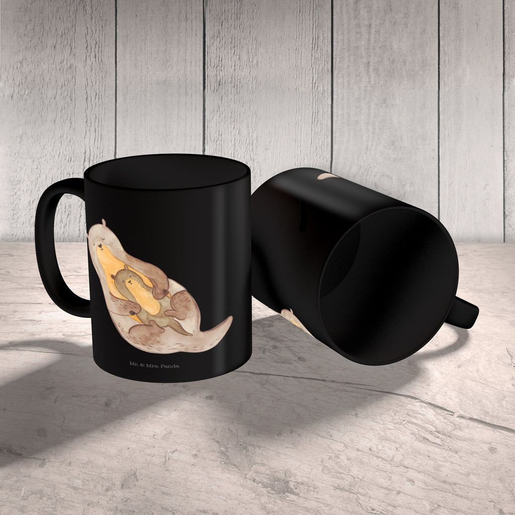 Tasse Otter mit Kind Otter Seeotter See Otter Becher, Kaffeetasse, Kaffeebecher, Tee, Frühstück, Büro  Otter,  Fischotter,  Seeotter