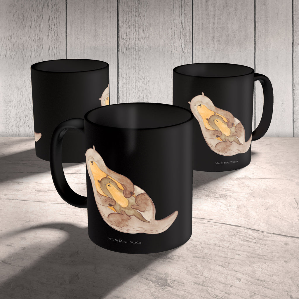 Tasse Otter mit Kind Otter Seeotter See Otter Becher, Kaffeetasse, Kaffeebecher, Tee, Frühstück, Büro  Otter,  Fischotter,  Seeotter