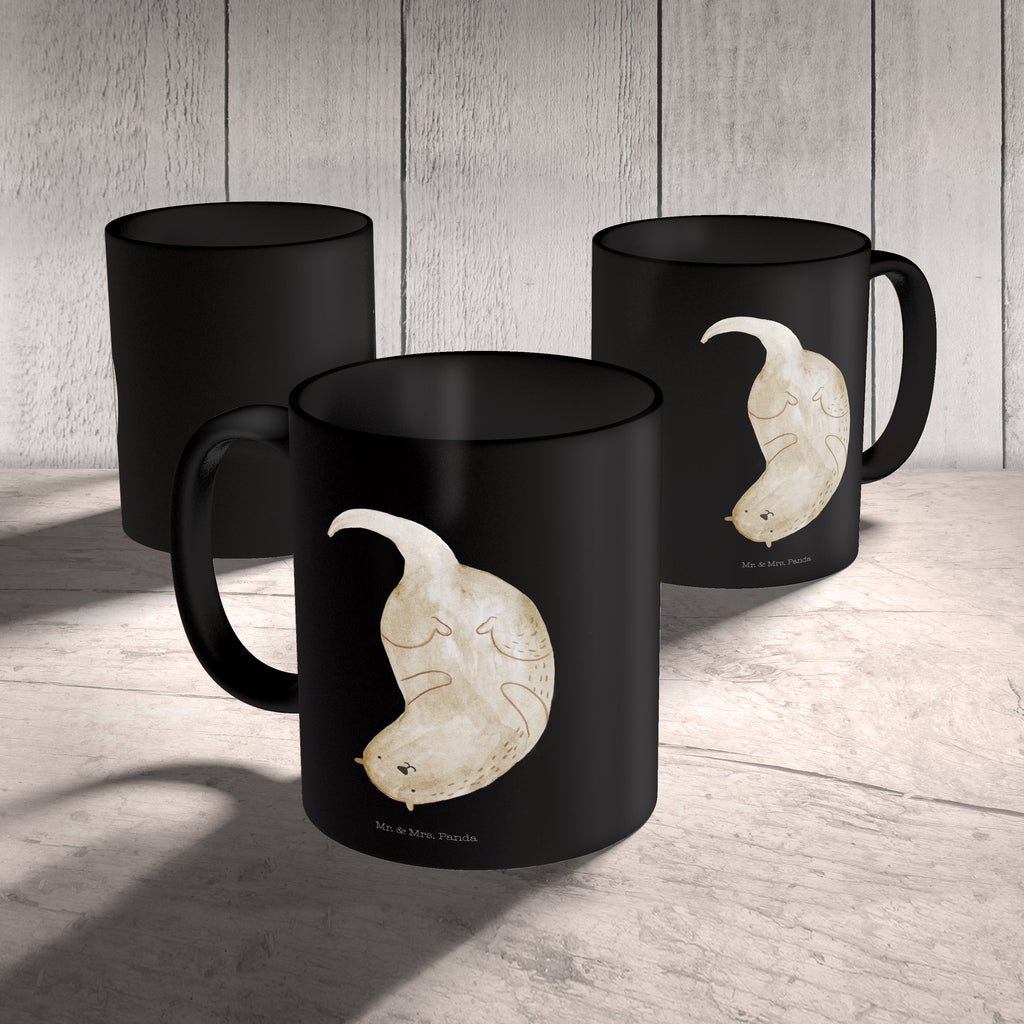 Tasse Otter kopfüber Otter Seeotter See Otter Becher, Kaffeetasse, Kaffeebecher, Tee, Frühstück, Büro  Otter,  Fischotter,  Seeotter