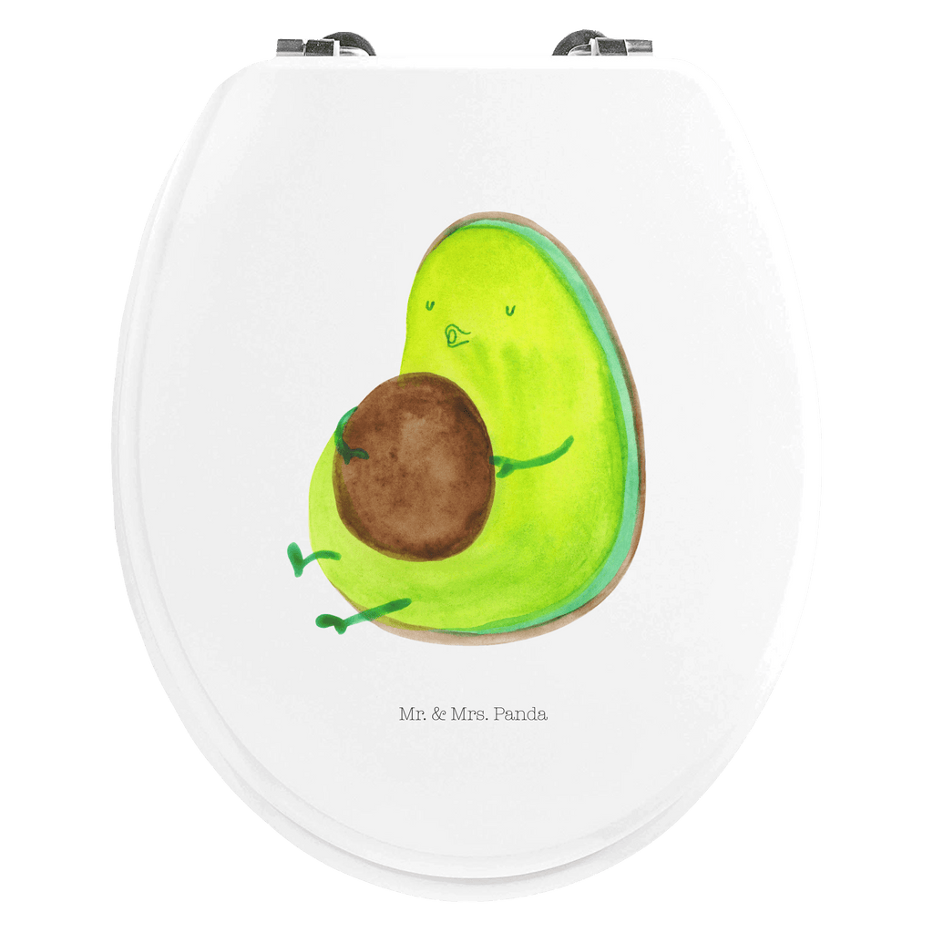 Motiv WC Sitz Avocado pfeift Klobrille, Klodeckel, Toilettendeckel, WC-Sitz, Toilette, Avocado, Veggie, Vegan, Gesund, Diät, Abnehmen, Ernährung, dick sein, Pummelfee