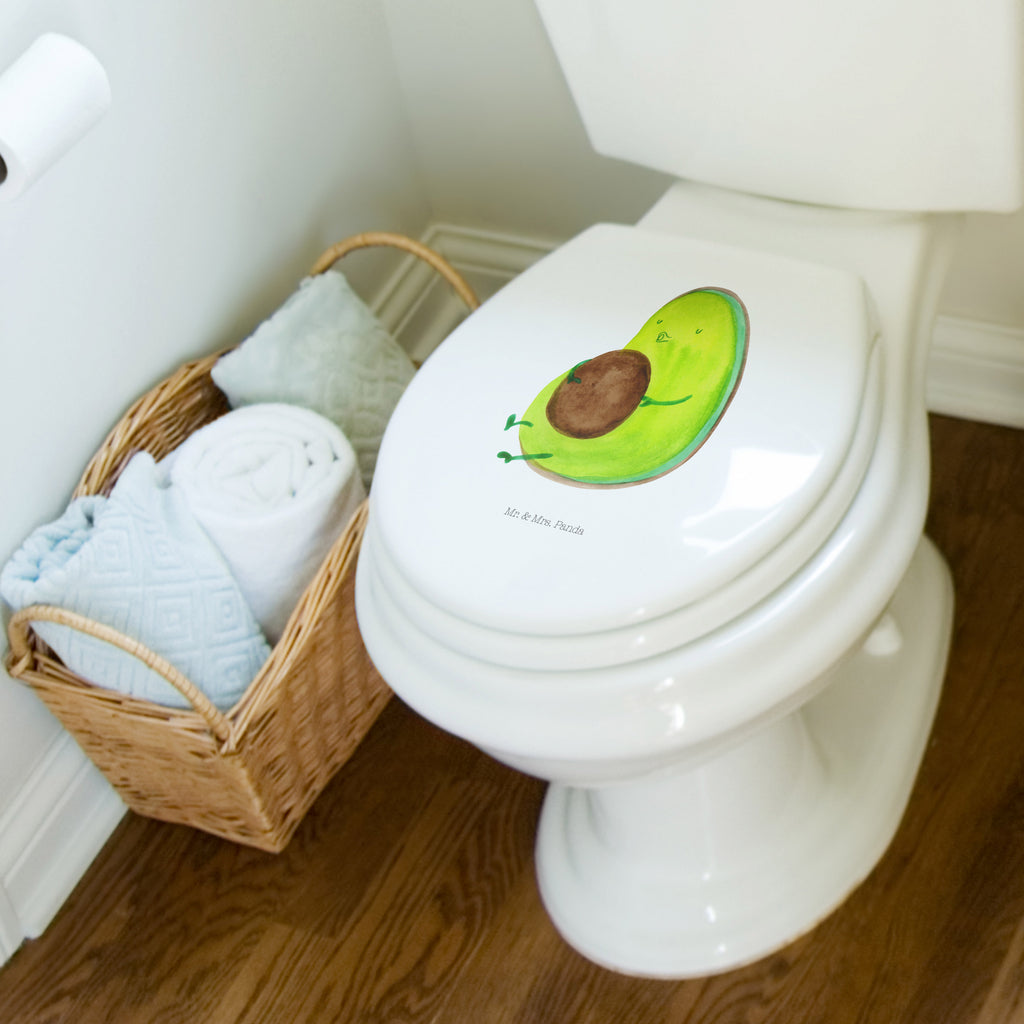 Motiv WC Sitz Avocado pfeift Klobrille, Klodeckel, Toilettendeckel, WC-Sitz, Toilette, Avocado, Veggie, Vegan, Gesund, Diät, Abnehmen, Ernährung, dick sein, Pummelfee