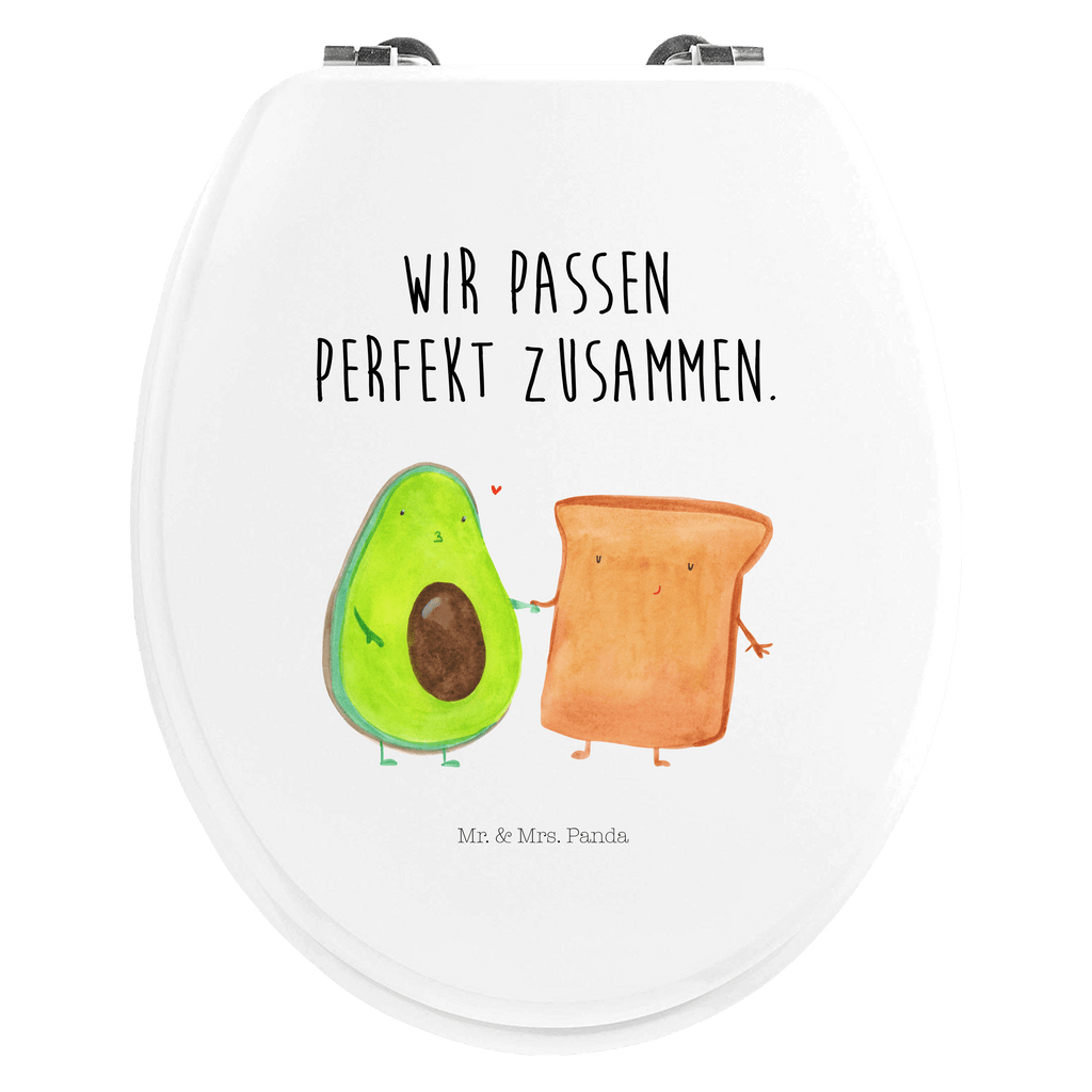 Motiv WC Sitz Avocado + Toast Klobrille, Klodeckel, Toilettendeckel, WC-Sitz, Toilette, Avocado, Veggie, Vegan, Gesund, Toast, Toastbrot, Liebespaar, Pärchen, Freund, Freundin, Verlobt, Verlobungsparty, Hochzeit, Hochzeitsgeschenk, Jahrestag, Jahrestagsgeschenk