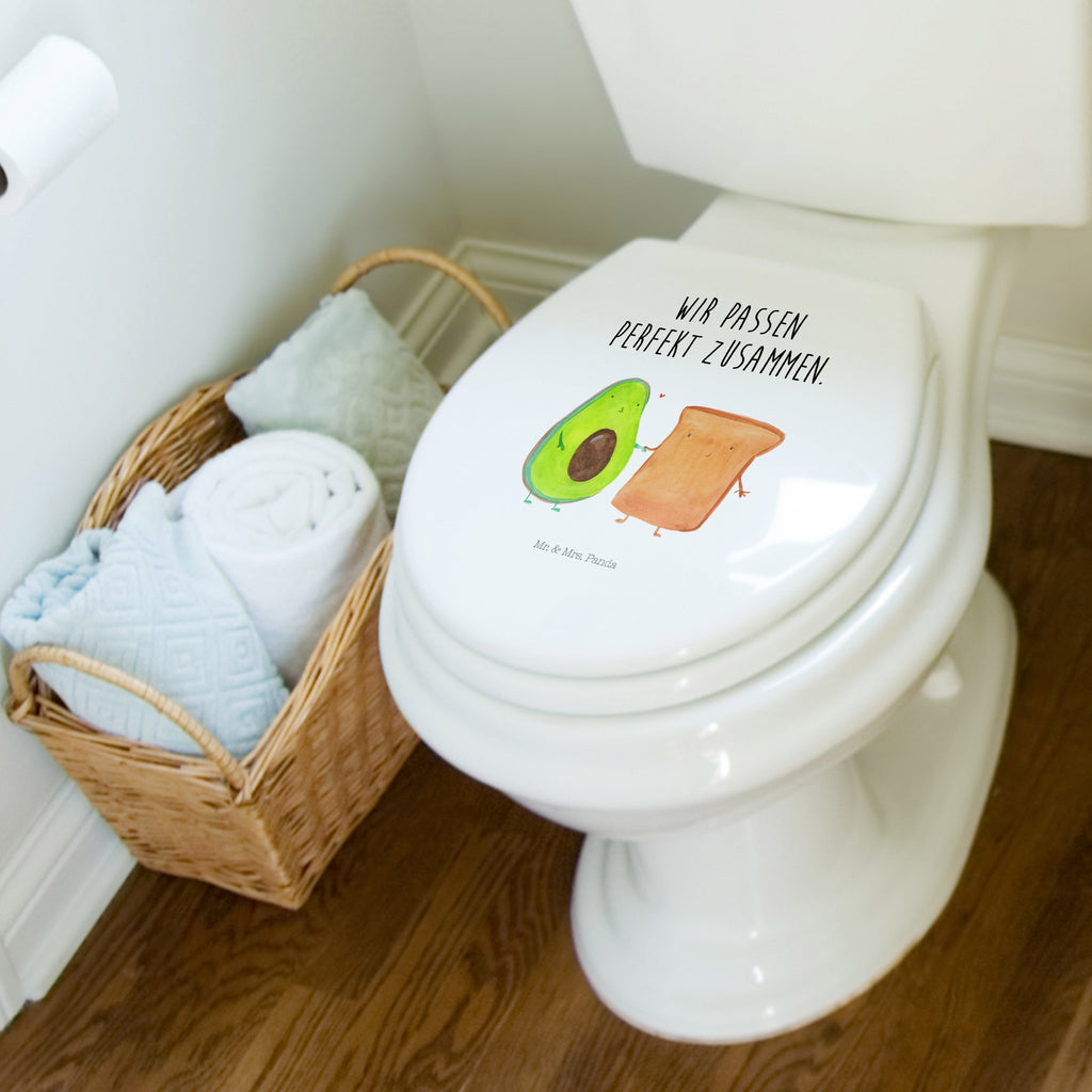 Motiv WC Sitz Avocado + Toast Klobrille, Klodeckel, Toilettendeckel, WC-Sitz, Toilette, Avocado, Veggie, Vegan, Gesund, Toast, Toastbrot, Liebespaar, Pärchen, Freund, Freundin, Verlobt, Verlobungsparty, Hochzeit, Hochzeitsgeschenk, Jahrestag, Jahrestagsgeschenk
