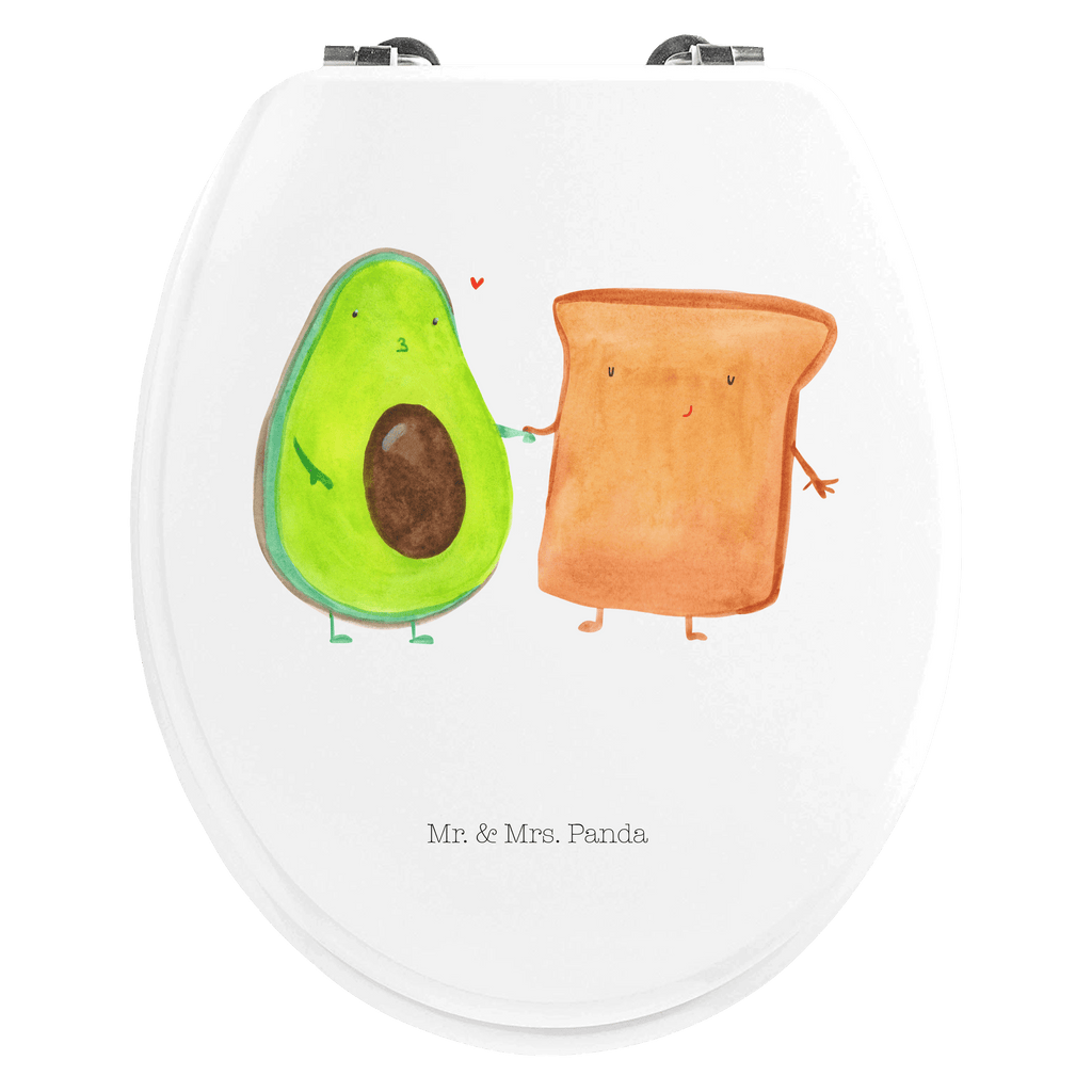 Motiv WC Sitz Avocado + Toast Klobrille, Klodeckel, Toilettendeckel, WC-Sitz, Toilette, Avocado, Veggie, Vegan, Gesund, Toast, Toastbrot, Liebespaar, Pärchen, Freund, Freundin, Verlobt, Verlobungsparty, Hochzeit, Hochzeitsgeschenk, Jahrestag, Jahrestagsgeschenk