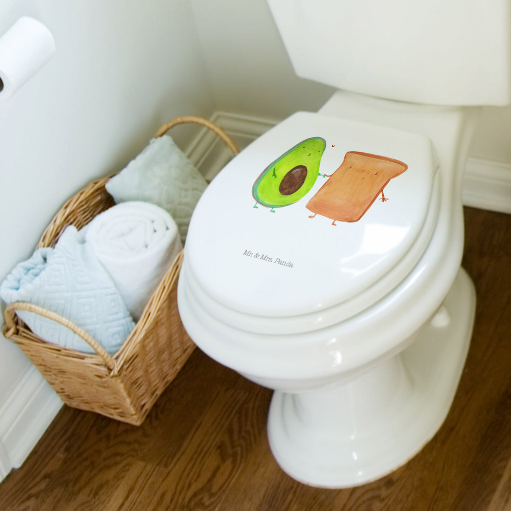 Motiv WC Sitz Avocado + Toast Klobrille, Klodeckel, Toilettendeckel, WC-Sitz, Toilette, Avocado, Veggie, Vegan, Gesund, Toast, Toastbrot, Liebespaar, Pärchen, Freund, Freundin, Verlobt, Verlobungsparty, Hochzeit, Hochzeitsgeschenk, Jahrestag, Jahrestagsgeschenk