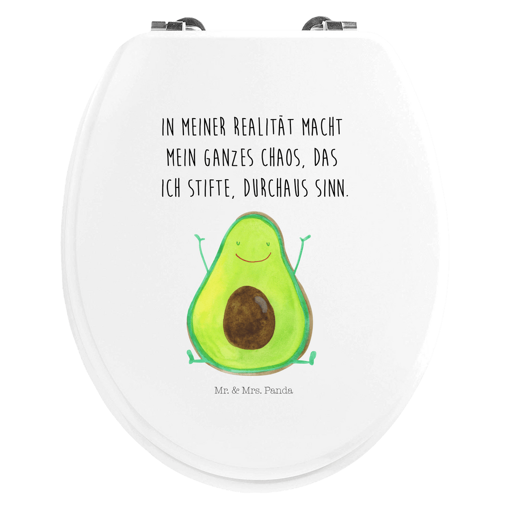 Motiv WC Sitz Avocado Happy Klobrille, Klodeckel, Toilettendeckel, WC-Sitz, Toilette, Avocado, Veggie, Vegan, Gesund, Chaos