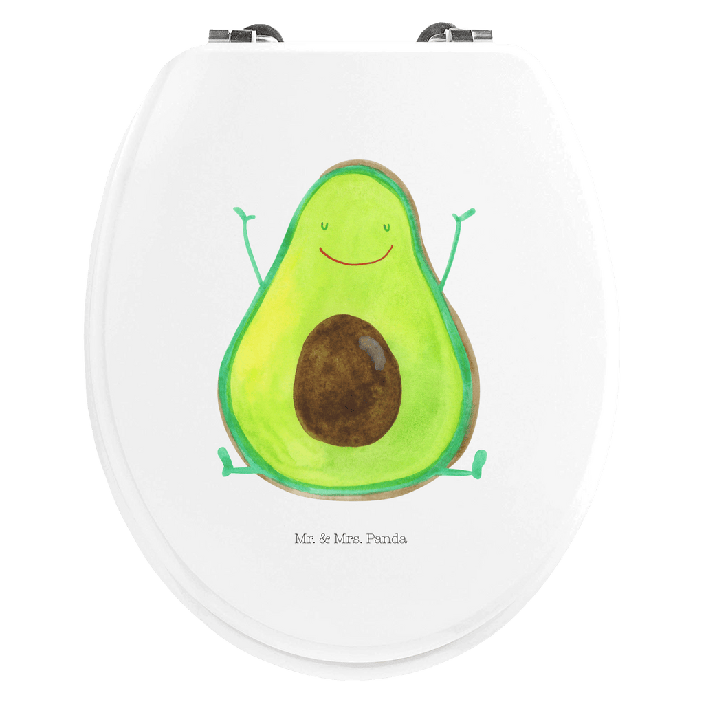 Motiv WC Sitz Avocado Happy Klobrille, Klodeckel, Toilettendeckel, WC-Sitz, Toilette, Avocado, Veggie, Vegan, Gesund, Chaos