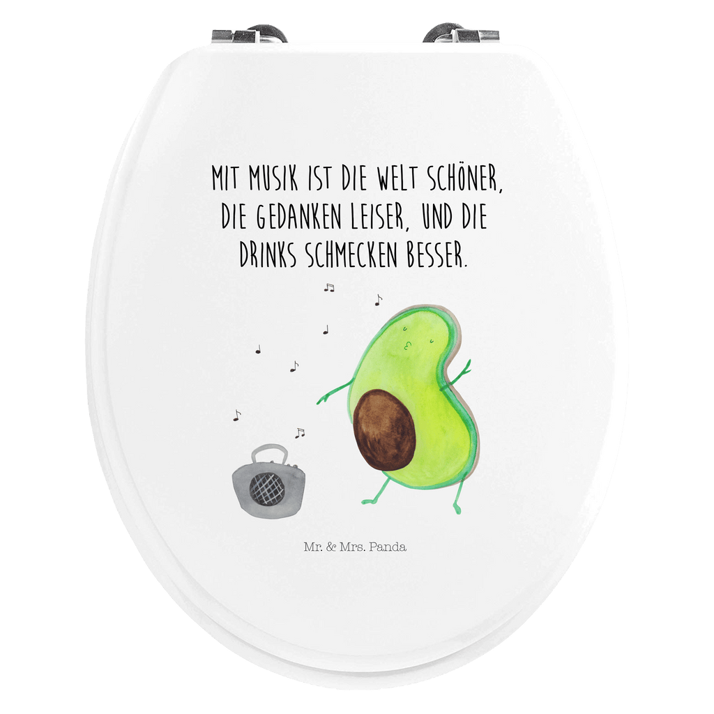 Motiv WC Sitz Avocado tanzt Klobrille, Klodeckel, Toilettendeckel, WC-Sitz, Toilette, Avocado, Veggie, Vegan, Gesund