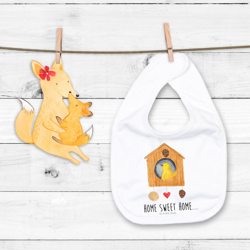 Organic Babylätzchen Vogelhaus sweet Home Baby, Lätzchen, Spucktuch, Sabberlätzchen, Klettlätzchen, Babygeschenk, Baby Lätzchen, Geschenk für Geburt, Geschenk zur Geburt, Baby Spucktuch, Babyausstattung, Geschenkidee für Babyparty, Tiermotive, Gute Laune, lustige Sprüche, Tiere, Vogelhaus, Vogel, Home sweet Home, Einzug, Umzug, Geschenk, Einzugsgeschenk, Hausbau, Haus