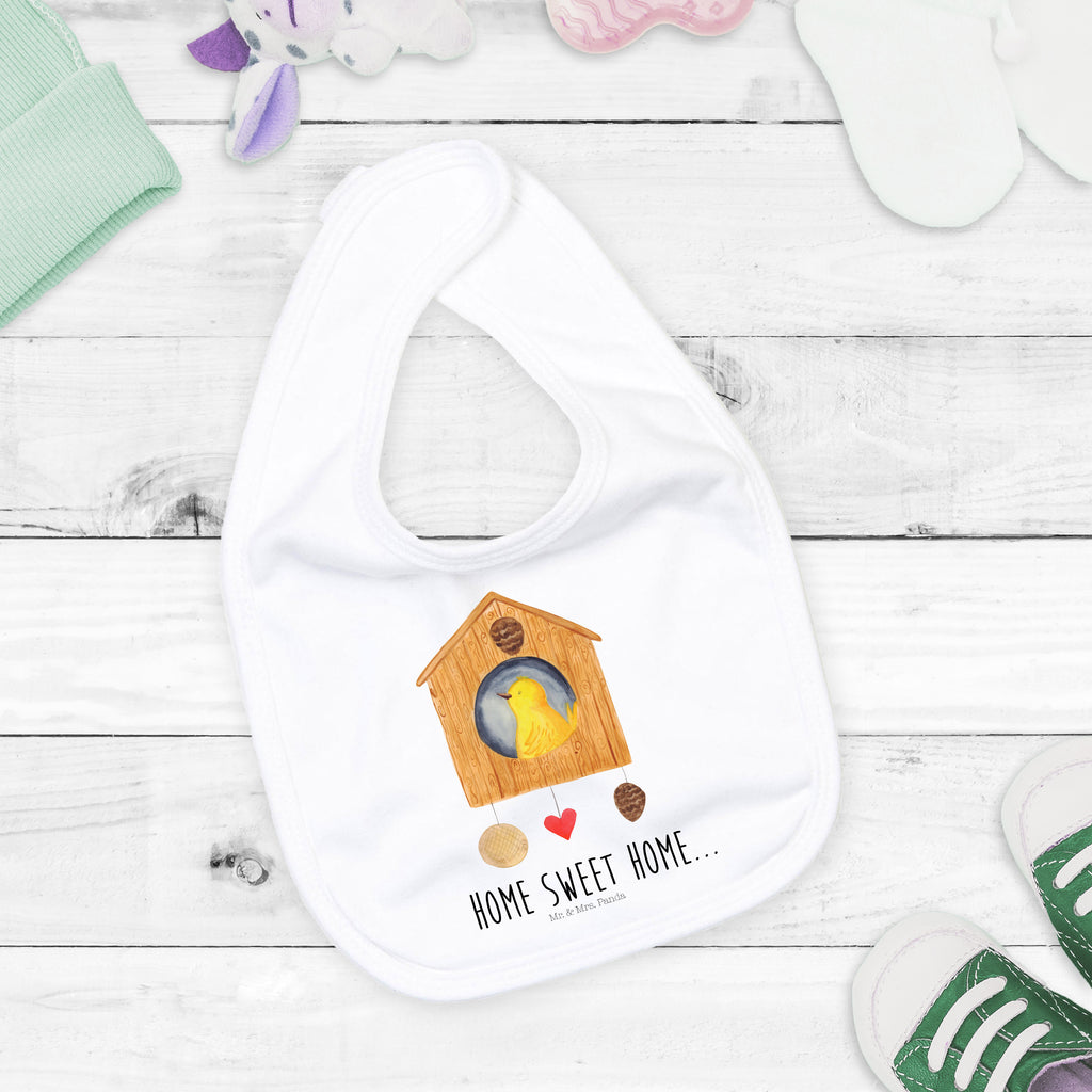 Organic Babylätzchen Vogelhaus sweet Home Baby, Lätzchen, Spucktuch, Sabberlätzchen, Klettlätzchen, Babygeschenk, Baby Lätzchen, Geschenk für Geburt, Geschenk zur Geburt, Baby Spucktuch, Babyausstattung, Geschenkidee für Babyparty, Tiermotive, Gute Laune, lustige Sprüche, Tiere, Vogelhaus, Vogel, Home sweet Home, Einzug, Umzug, Geschenk, Einzugsgeschenk, Hausbau, Haus