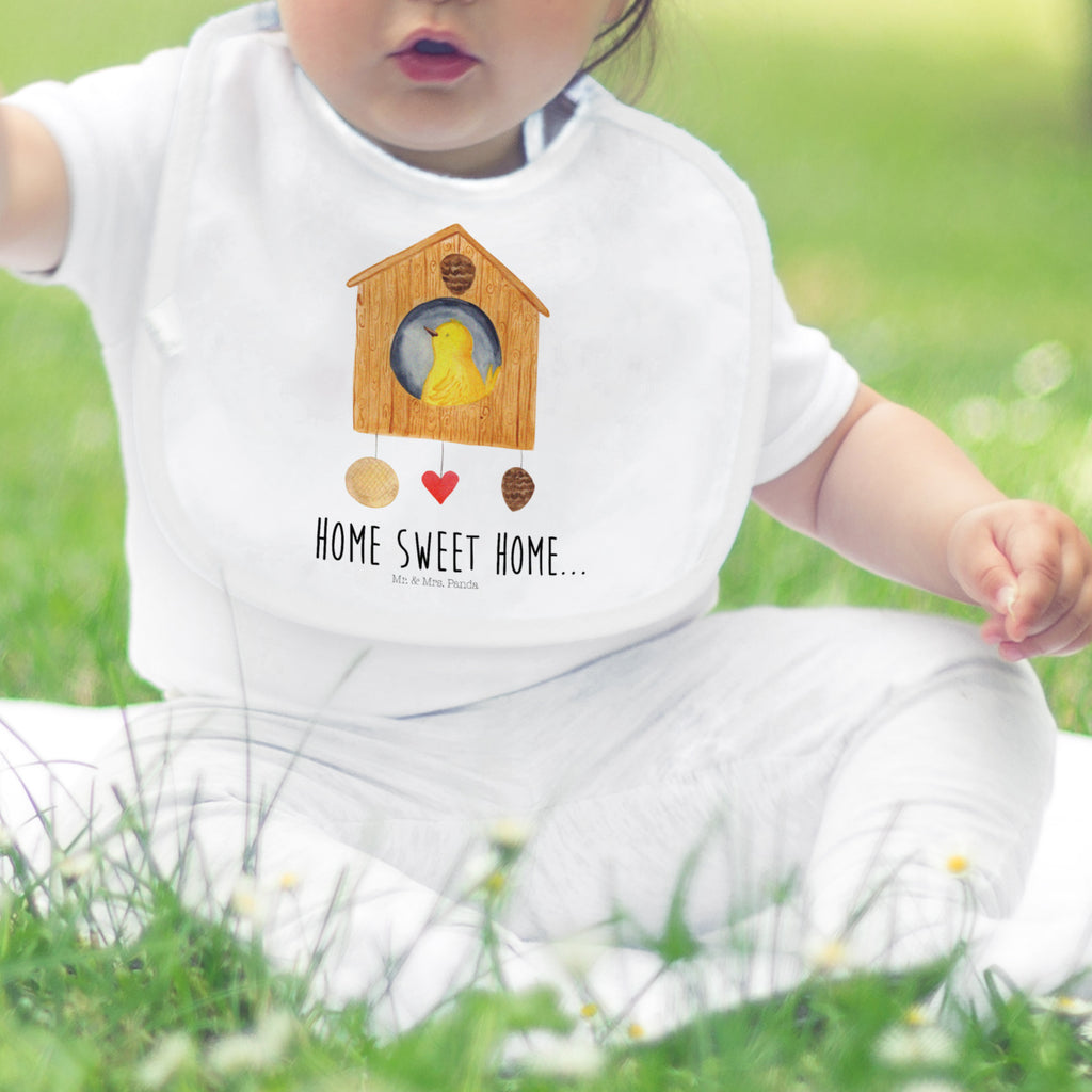 Organic Babylätzchen Vogelhaus sweet Home Baby, Lätzchen, Spucktuch, Sabberlätzchen, Klettlätzchen, Babygeschenk, Baby Lätzchen, Geschenk für Geburt, Geschenk zur Geburt, Baby Spucktuch, Babyausstattung, Geschenkidee für Babyparty, Tiermotive, Gute Laune, lustige Sprüche, Tiere, Vogelhaus, Vogel, Home sweet Home, Einzug, Umzug, Geschenk, Einzugsgeschenk, Hausbau, Haus