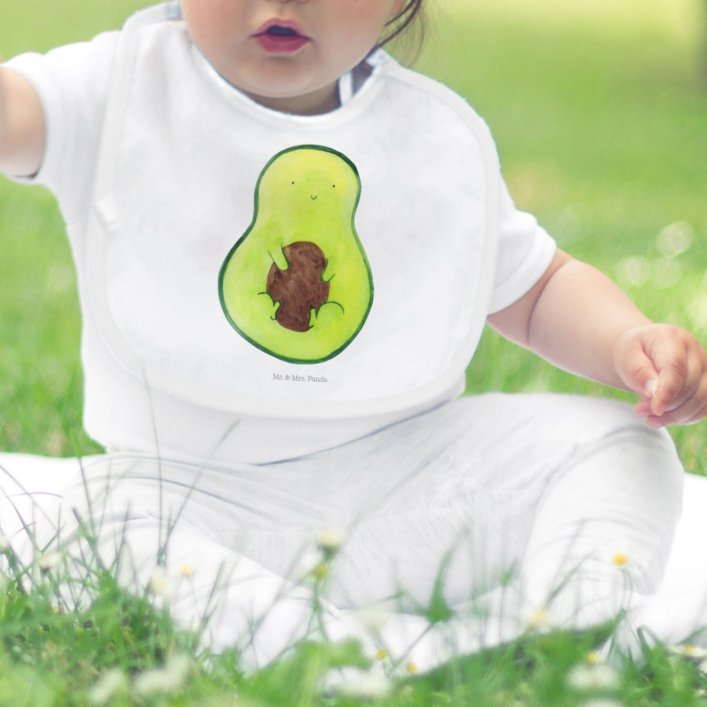 Organic Babylätzchen Avocado mit Kern Baby, Lätzchen, Spucktuch, Sabberlätzchen, Klettlätzchen, Babygeschenk, Baby Lätzchen, Geschenk für Geburt, Geschenk zur Geburt, Baby Spucktuch, Babyausstattung, Geschenkidee für Babyparty, Avocado, Veggie, Vegan, Gesund, Avokado, Avocadokern, Kern, Pflanze, Spruch Leben