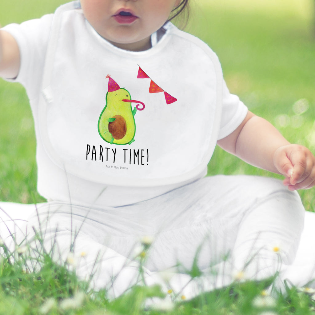 Organic Babylätzchen Avocado Party Time Baby, Lätzchen, Spucktuch, Sabberlätzchen, Klettlätzchen, Babygeschenk, Baby Lätzchen, Geschenk für Geburt, Geschenk zur Geburt, Baby Spucktuch, Babyausstattung, Geschenkidee für Babyparty, Avocado, Veggie, Vegan, Gesund