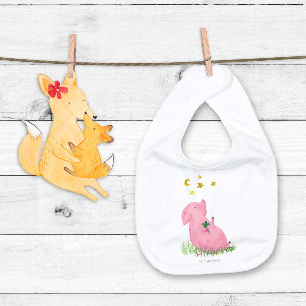 Organic Babylätzchen Glücksschwein Baby, Lätzchen, Spucktuch, Sabberlätzchen, Klettlätzchen, Babygeschenk, Baby Lätzchen, Geschenk für Geburt, Geschenk zur Geburt, Baby Spucktuch, Babyausstattung, Geschenkidee für Babyparty, Tiermotive, Gute Laune, lustige Sprüche, Tiere, Glücksschwein. Glück, Schwein, Schweinchen, Sterne, Sernchen, Ziele, Träume, Motivation, Glücksbringer