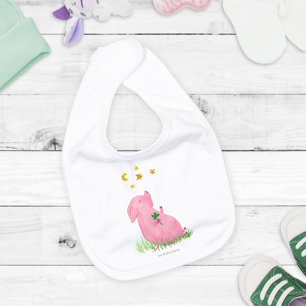 Organic Babylätzchen Glücksschwein Baby, Lätzchen, Spucktuch, Sabberlätzchen, Klettlätzchen, Babygeschenk, Baby Lätzchen, Geschenk für Geburt, Geschenk zur Geburt, Baby Spucktuch, Babyausstattung, Geschenkidee für Babyparty, Tiermotive, Gute Laune, lustige Sprüche, Tiere, Glücksschwein. Glück, Schwein, Schweinchen, Sterne, Sernchen, Ziele, Träume, Motivation, Glücksbringer