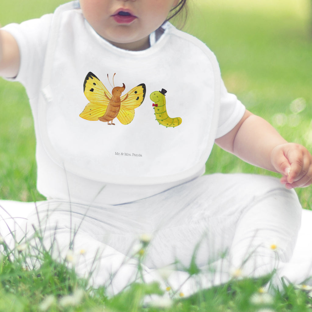 Organic Babylätzchen Raupe & Schmetterling Baby, Lätzchen, Spucktuch, Sabberlätzchen, Klettlätzchen, Babygeschenk, Baby Lätzchen, Geschenk für Geburt, Geschenk zur Geburt, Baby Spucktuch, Babyausstattung, Geschenkidee für Babyparty, Tiermotive, Gute Laune, lustige Sprüche, Tiere, Raupe, Schmetterling, Zitronenfalter, Entwicklung, Erwachsen werden, Kokon, Hut, Hütchen, Schönheit, Aufwachsen