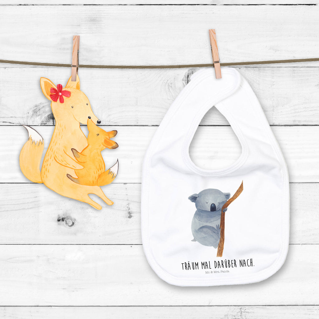 Organic Babylätzchen Koalabär Baby, Lätzchen, Spucktuch, Sabberlätzchen, Klettlätzchen, Babygeschenk, Baby Lätzchen, Geschenk für Geburt, Geschenk zur Geburt, Baby Spucktuch, Babyausstattung, Geschenkidee für Babyparty, Tiermotive, Gute Laune, lustige Sprüche, Tiere, Koala, träumen, Traum, schlafen, Schlafzimmer, Traumland, Bär, Koalabär