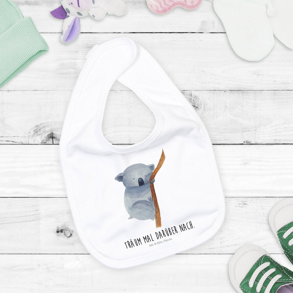 Organic Babylätzchen Koalabär Baby, Lätzchen, Spucktuch, Sabberlätzchen, Klettlätzchen, Babygeschenk, Baby Lätzchen, Geschenk für Geburt, Geschenk zur Geburt, Baby Spucktuch, Babyausstattung, Geschenkidee für Babyparty, Tiermotive, Gute Laune, lustige Sprüche, Tiere, Koala, träumen, Traum, schlafen, Schlafzimmer, Traumland, Bär, Koalabär