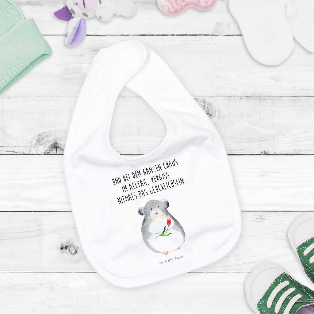 Organic Babylätzchen Chinchilla mit Blume Baby, Lätzchen, Spucktuch, Sabberlätzchen, Klettlätzchen, Babygeschenk, Baby Lätzchen, Geschenk für Geburt, Geschenk zur Geburt, Baby Spucktuch, Babyausstattung, Geschenkidee für Babyparty, Tiermotive, Gute Laune, lustige Sprüche, Tiere, Chinchilla, Chinchillas, Liebeskummer, Kummer, Depressionen, traurig sein, Chaos, Glücklichsein, Büro, Büroalltag