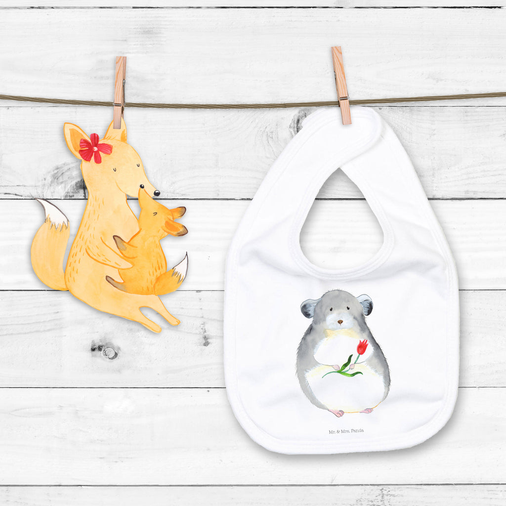 Organic Babylätzchen Chinchilla mit Blume Baby, Lätzchen, Spucktuch, Sabberlätzchen, Klettlätzchen, Babygeschenk, Baby Lätzchen, Geschenk für Geburt, Geschenk zur Geburt, Baby Spucktuch, Babyausstattung, Geschenkidee für Babyparty, Tiermotive, Gute Laune, lustige Sprüche, Tiere, Chinchilla, Chinchillas, Liebeskummer, Kummer, Depressionen, traurig sein, Chaos, Glücklichsein, Büro, Büroalltag