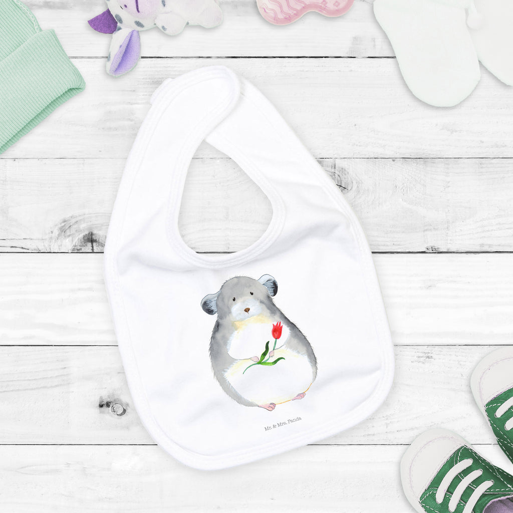 Organic Babylätzchen Chinchilla mit Blume Baby, Lätzchen, Spucktuch, Sabberlätzchen, Klettlätzchen, Babygeschenk, Baby Lätzchen, Geschenk für Geburt, Geschenk zur Geburt, Baby Spucktuch, Babyausstattung, Geschenkidee für Babyparty, Tiermotive, Gute Laune, lustige Sprüche, Tiere, Chinchilla, Chinchillas, Liebeskummer, Kummer, Depressionen, traurig sein, Chaos, Glücklichsein, Büro, Büroalltag