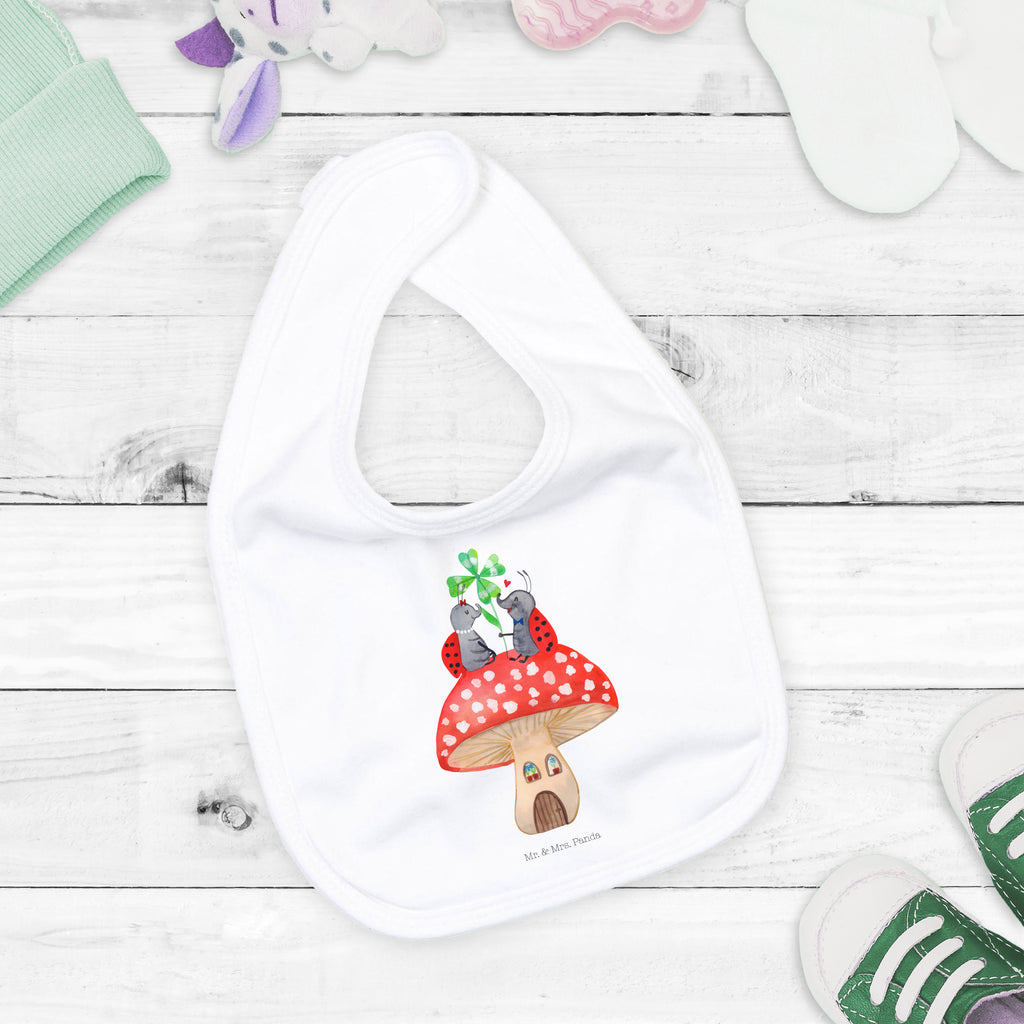 Organic Babylätzchen Marienkäfer Paar Fliegenpilz Baby, Lätzchen, Spucktuch, Sabberlätzchen, Klettlätzchen, Babygeschenk, Baby Lätzchen, Geschenk für Geburt, Geschenk zur Geburt, Baby Spucktuch, Babyausstattung, Geschenkidee für Babyparty, Tiermotive, Gute Laune, lustige Sprüche, Tiere, Haus, Wohnung, zuhause, Fliegenpilz, Marienkäfer, Fleigenpilzhaus
