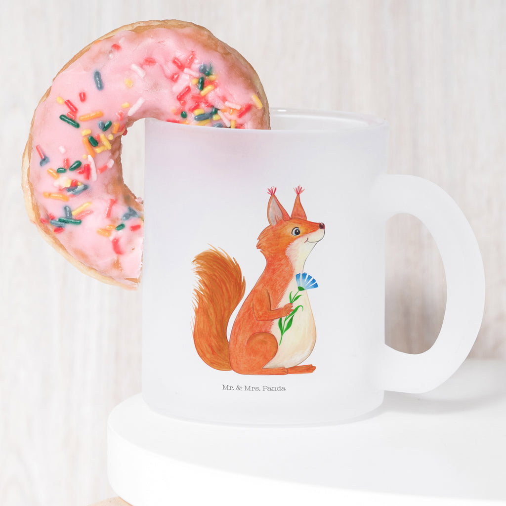 Teetasse Eichhörnchen Blume Teetasse, Teeglas, Teebecher, Tasse mit Henkel, Tasse, Glas Teetasse, Teetasse aus Glas, Tiermotive, Gute Laune, lustige Sprüche, Tiere, Eichhörnchen, Eichhorn, Spruch positiv, Lachen, Spaß, Motivation Sprüche, Motivation Bilder, glücklich Spruch, Spruch Deko