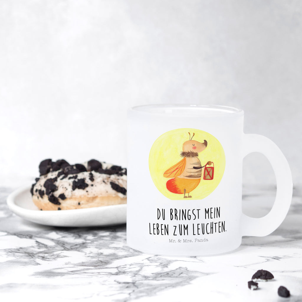 Teetasse Glühwürmchen Teetasse, Teeglas, Teebecher, Tasse mit Henkel, Tasse, Glas Teetasse, Teetasse aus Glas, Tiermotive, Gute Laune, lustige Sprüche, Tiere, Glühwürmchen, Glühwurm, Falter, Liebe, Leuchten, magisch, Liebesbeweis, Lieblingsmensch, Verlobung, Heiratsantrag, Jahrestag, Liebesspruch