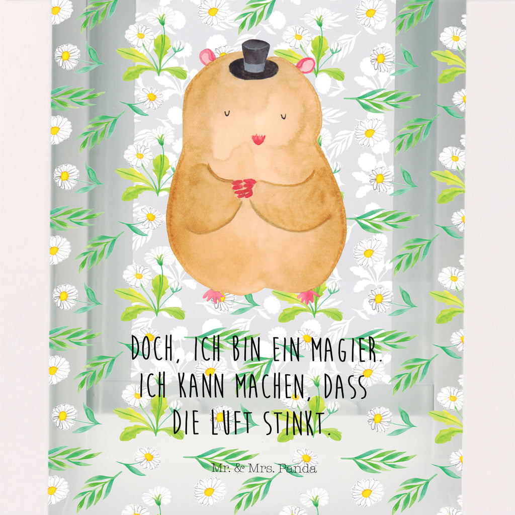 Deko Laterne Hamster mit Hut Gartenlampe, Gartenleuchte, Gartendekoration, Gartenlicht, Laterne  kleine Laternen, XXL Laternen, Laterne groß, Tiermotive, Gute Laune, lustige Sprüche, Tiere, Hamster, Hut, Magier, Zylinder, Zwerghamster, Zauberer, Houdini