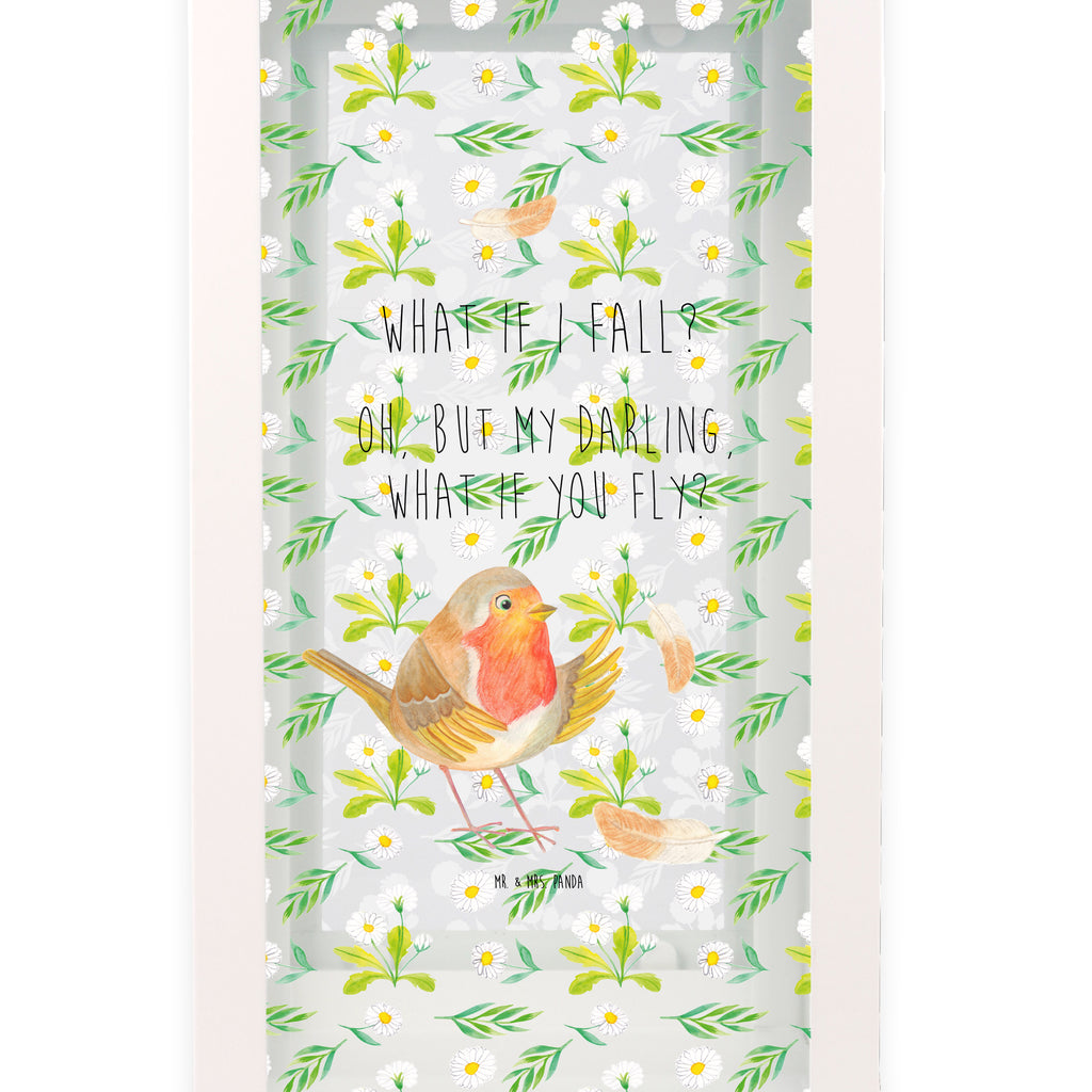 Deko Laterne Rotkehlchen mit Federn Gartenlampe, Gartenleuchte, Gartendekoration, Gartenlicht, Laterne  kleine Laternen, XXL Laternen, Laterne groß, Tiermotive, Gute Laune, lustige Sprüche, Tiere, What if i fall, Rotkehlchen, Spruch Motivation, Spruch Mut, Vogel, Motivation Sprüche, Motivationsbilder, fliegen