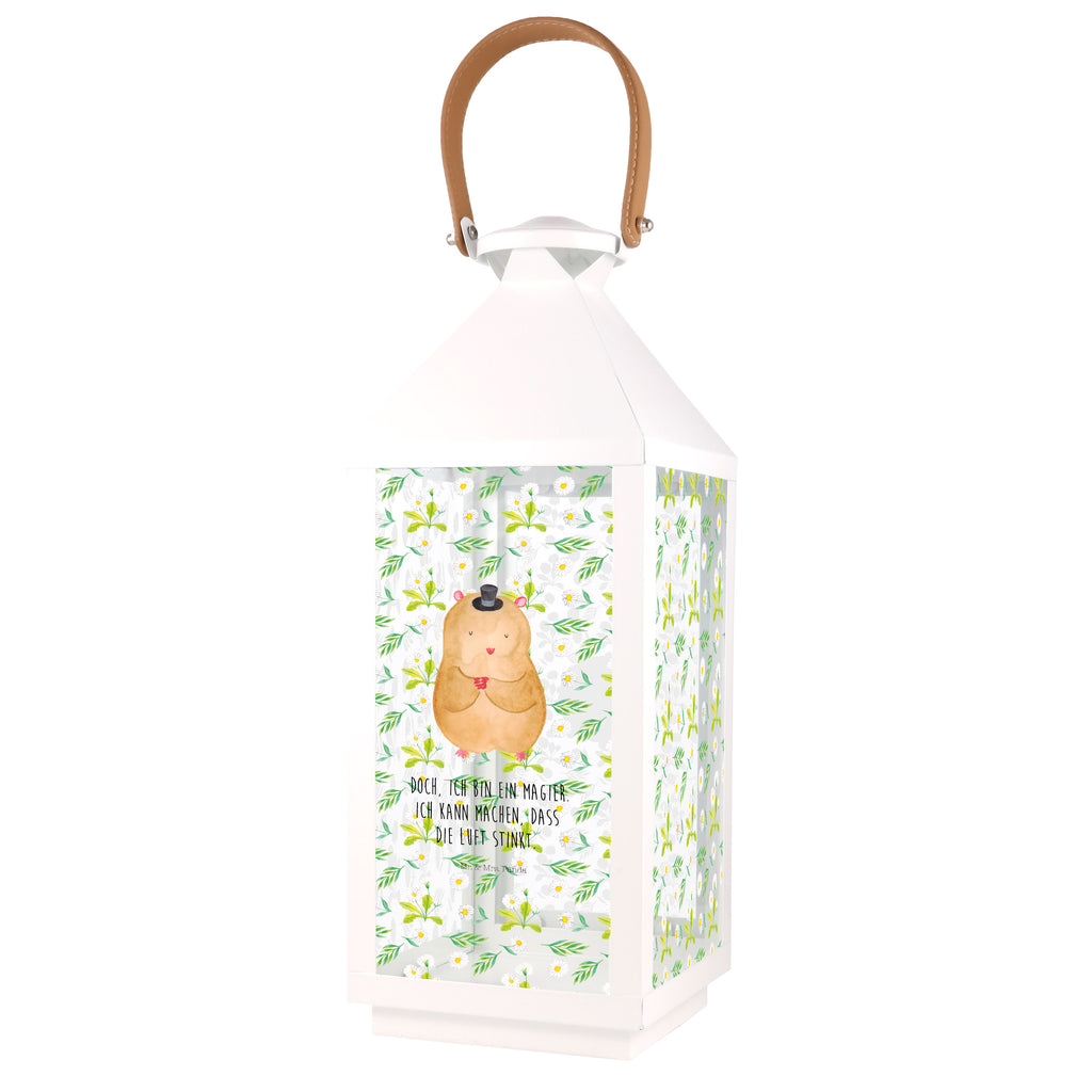 Deko Laterne Hamster mit Hut Gartenlampe, Gartenleuchte, Gartendekoration, Gartenlicht, Laterne  kleine Laternen, XXL Laternen, Laterne groß, Tiermotive, Gute Laune, lustige Sprüche, Tiere, Hamster, Hut, Magier, Zylinder, Zwerghamster, Zauberer, Houdini