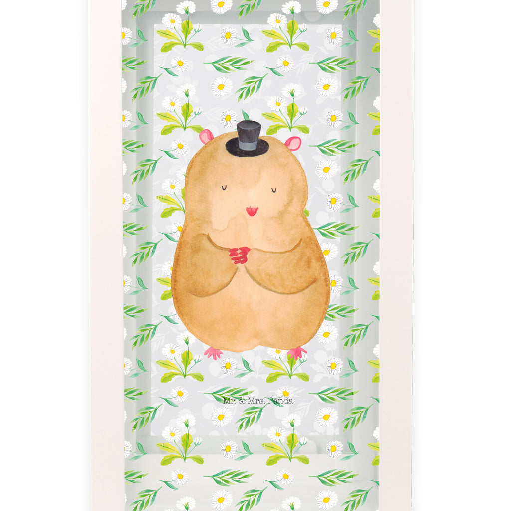Deko Laterne Hamster mit Hut Gartenlampe, Gartenleuchte, Gartendekoration, Gartenlicht, Laterne  kleine Laternen, XXL Laternen, Laterne groß, Tiermotive, Gute Laune, lustige Sprüche, Tiere, Hamster, Hut, Magier, Zylinder, Zwerghamster, Zauberer, Houdini