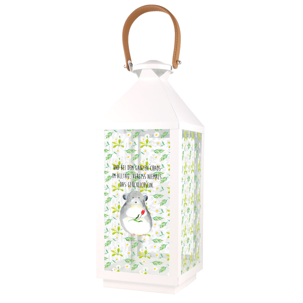 Deko Laterne Chinchilla mit Blume Gartenlampe, Gartenleuchte, Gartendekoration, Gartenlicht, Laterne  kleine Laternen, XXL Laternen, Laterne groß, Tiermotive, Gute Laune, lustige Sprüche, Tiere, Chinchilla, Chinchillas, Liebeskummer, Kummer, Depressionen, traurig sein, Chaos, Glücklichsein, Büro, Büroalltag