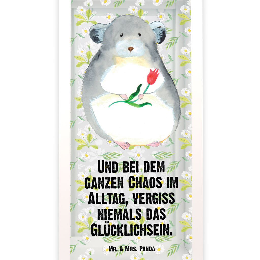 Deko Laterne Chinchilla mit Blume Gartenlampe, Gartenleuchte, Gartendekoration, Gartenlicht, Laterne  kleine Laternen, XXL Laternen, Laterne groß, Tiermotive, Gute Laune, lustige Sprüche, Tiere, Chinchilla, Chinchillas, Liebeskummer, Kummer, Depressionen, traurig sein, Chaos, Glücklichsein, Büro, Büroalltag