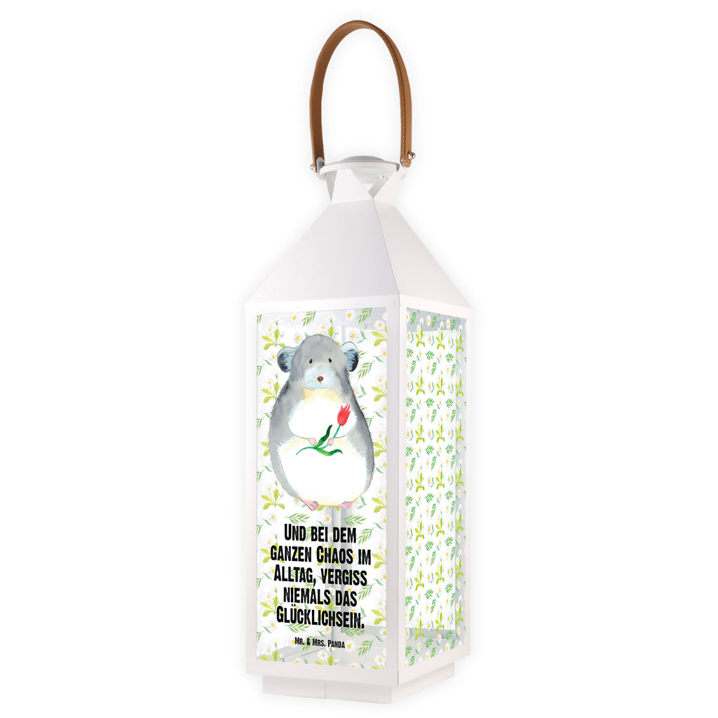 Deko Laterne Chinchilla mit Blume Gartenlampe, Gartenleuchte, Gartendekoration, Gartenlicht, Laterne  kleine Laternen, XXL Laternen, Laterne groß, Tiermotive, Gute Laune, lustige Sprüche, Tiere, Chinchilla, Chinchillas, Liebeskummer, Kummer, Depressionen, traurig sein, Chaos, Glücklichsein, Büro, Büroalltag