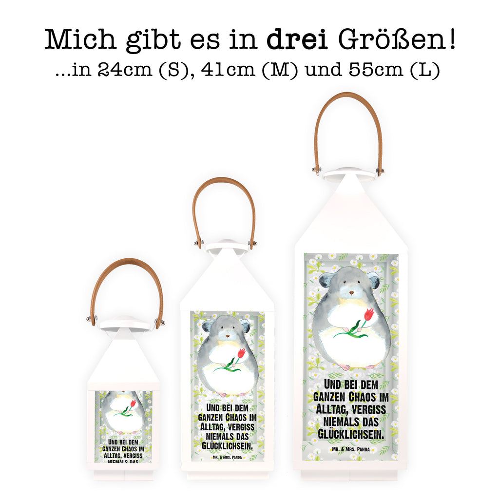 Deko Laterne Chinchilla mit Blume Gartenlampe, Gartenleuchte, Gartendekoration, Gartenlicht, Laterne  kleine Laternen, XXL Laternen, Laterne groß, Tiermotive, Gute Laune, lustige Sprüche, Tiere, Chinchilla, Chinchillas, Liebeskummer, Kummer, Depressionen, traurig sein, Chaos, Glücklichsein, Büro, Büroalltag
