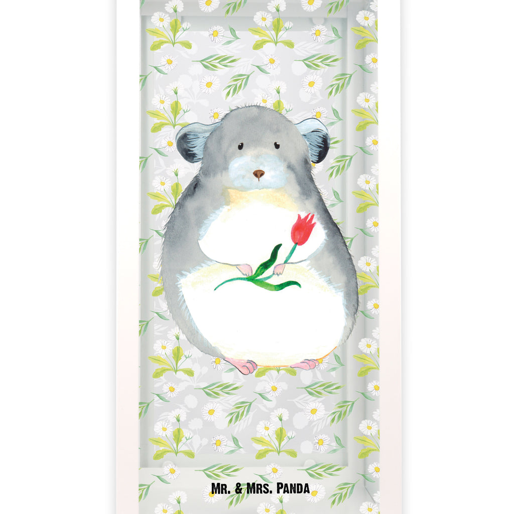 Deko Laterne Chinchilla mit Blume Gartenlampe, Gartenleuchte, Gartendekoration, Gartenlicht, Laterne  kleine Laternen, XXL Laternen, Laterne groß, Tiermotive, Gute Laune, lustige Sprüche, Tiere, Chinchilla, Chinchillas, Liebeskummer, Kummer, Depressionen, traurig sein, Chaos, Glücklichsein, Büro, Büroalltag
