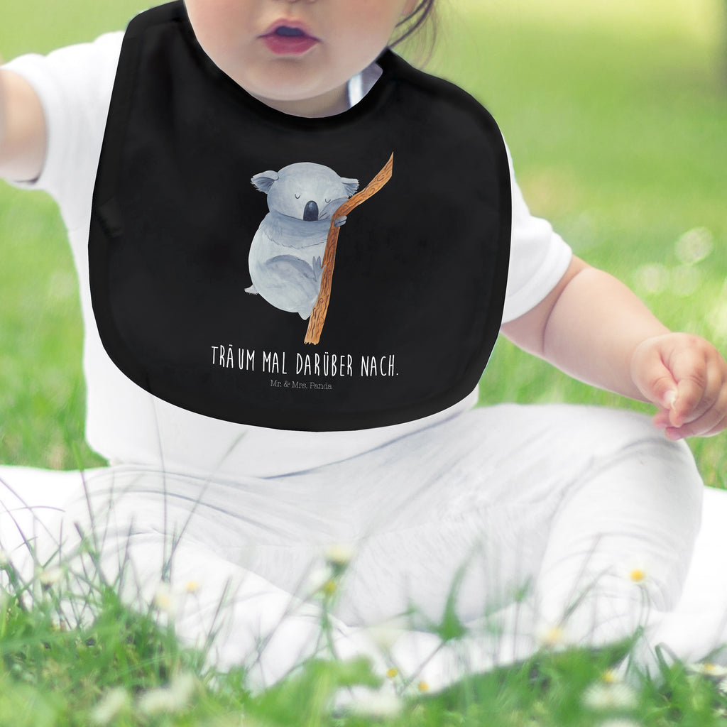 Organic Babylätzchen Koalabär Baby, Lätzchen, Spucktuch, Sabberlätzchen, Klettlätzchen, Babygeschenk, Baby Lätzchen, Geschenk für Geburt, Geschenk zur Geburt, Baby Spucktuch, Babyausstattung, Geschenkidee für Babyparty, Tiermotive, Gute Laune, lustige Sprüche, Tiere, Koala, träumen, Traum, schlafen, Schlafzimmer, Traumland, Bär, Koalabär