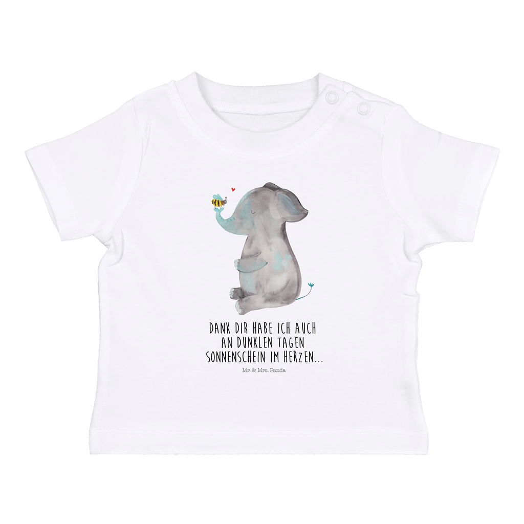 Baby T-Shirt Elefant & Biene Elefant, Biene, Liebe, Liebesbeweis, Jahrestag, Liebesgeschenk, Heiratsantrag, Hochzeitsgeschenk, Liebesspruch Mädchen,Jungen,Unisex,Motiv,Baby T-Shirt,Kurzarm  süße Tiermotive, gute Laune, lustige Sprüche, Tiere