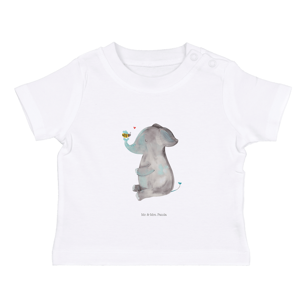 Baby T-Shirt Elefant & Biene Elefant, Biene, Liebe, Liebesbeweis, Jahrestag, Liebesgeschenk, Heiratsantrag, Hochzeitsgeschenk, Liebesspruch Mädchen,Jungen,Unisex,Motiv,Baby T-Shirt,Kurzarm  süße Tiermotive, gute Laune, lustige Sprüche, Tiere