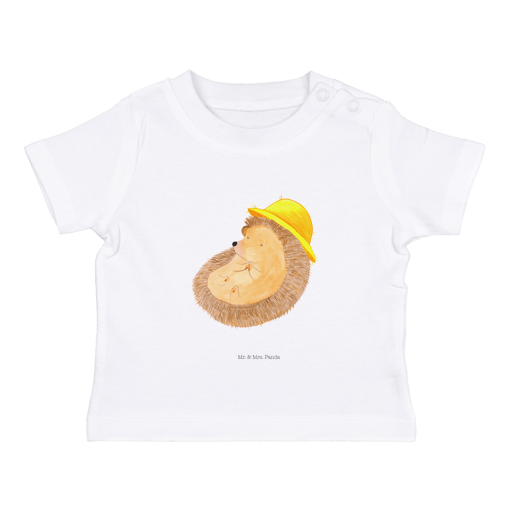 Organic Baby Shirt Igel betet Baby T-Shirt, Jungen Baby T-Shirt, Mädchen Baby T-Shirt, Shirt, Tiermotive, Gute Laune, lustige Sprüche, Tiere, Igel, Igel mit Hut, Sonnenhut, Gott, Amen, beten, Leben, Dankbarkeit, Dankbar sein, dankbar, genießen