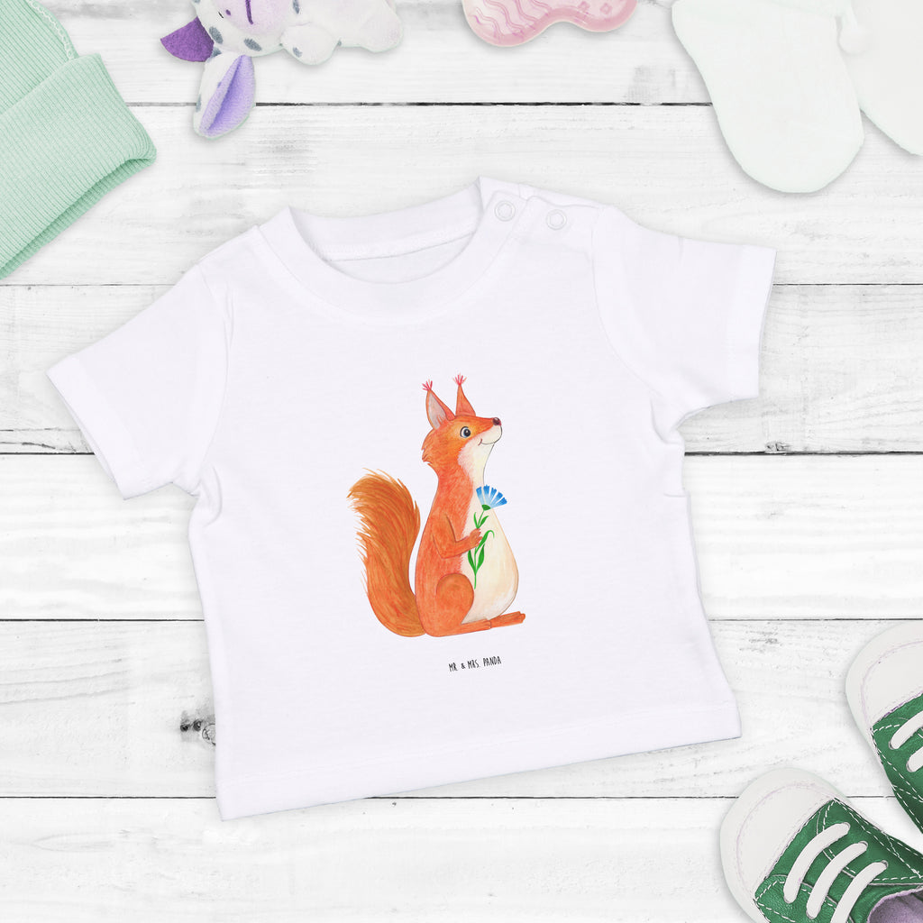 Organic Baby Shirt Eichhörnchen Blume Baby T-Shirt, Jungen Baby T-Shirt, Mädchen Baby T-Shirt, Shirt, Tiermotive, Gute Laune, lustige Sprüche, Tiere, Eichhörnchen, Eichhorn, Spruch positiv, Lachen, Spaß, Motivation Sprüche, Motivation Bilder, glücklich Spruch, Spruch Deko