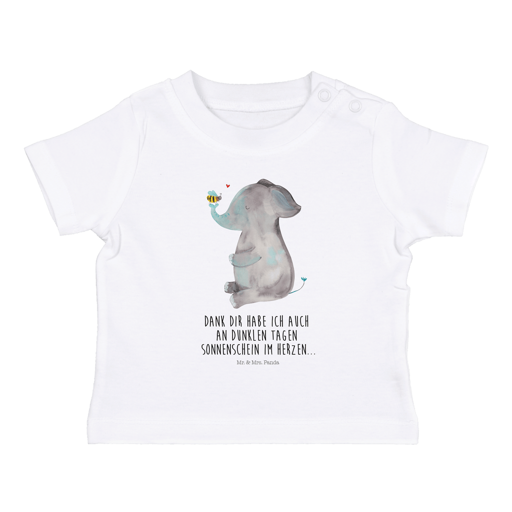 Baby T-Shirt Elefant & Biene Elefant, Biene, Liebe, Liebesbeweis, Jahrestag, Liebesgeschenk, Heiratsantrag, Hochzeitsgeschenk, Liebesspruch Mädchen,Jungen,Unisex,Motiv,Baby T-Shirt,Kurzarm  süße Tiermotive, gute Laune, lustige Sprüche, Tiere