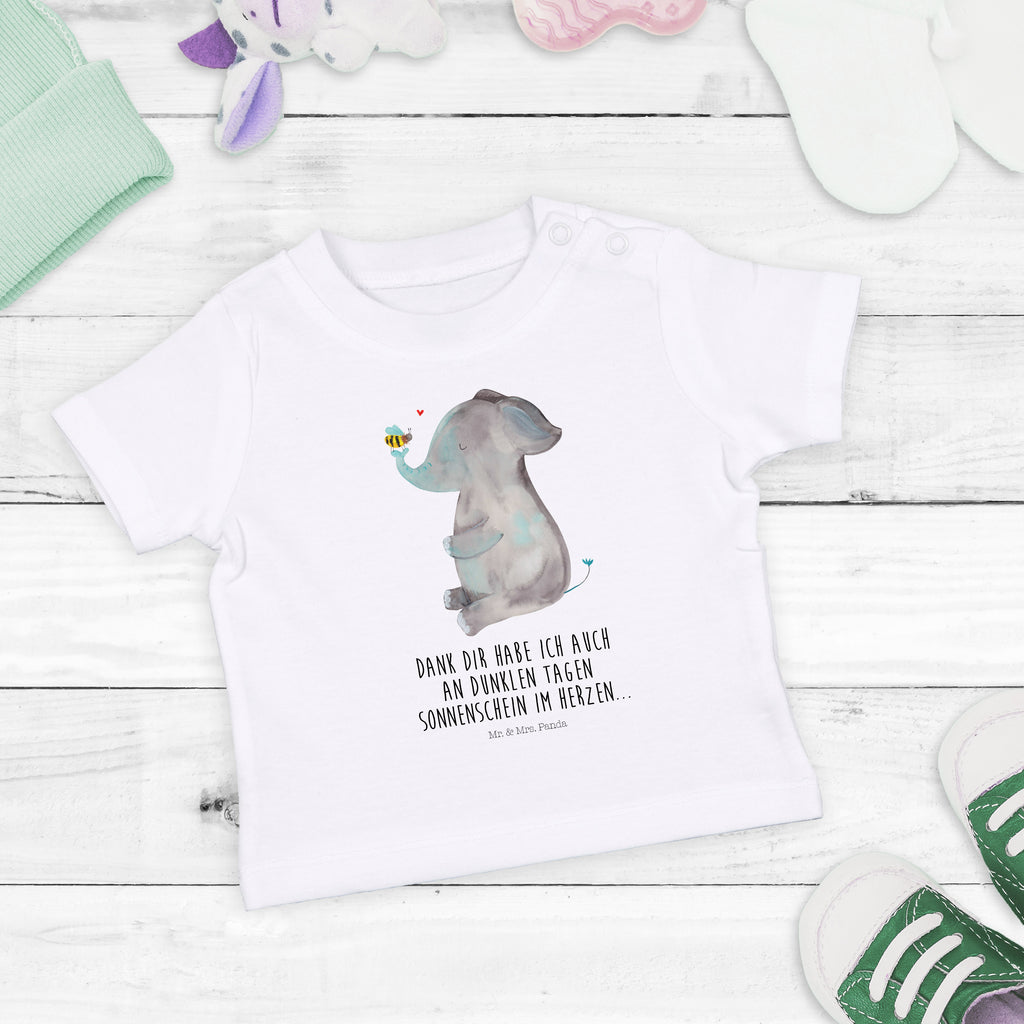 Baby T-Shirt Elefant & Biene Elefant, Biene, Liebe, Liebesbeweis, Jahrestag, Liebesgeschenk, Heiratsantrag, Hochzeitsgeschenk, Liebesspruch Mädchen,Jungen,Unisex,Motiv,Baby T-Shirt,Kurzarm  süße Tiermotive, gute Laune, lustige Sprüche, Tiere