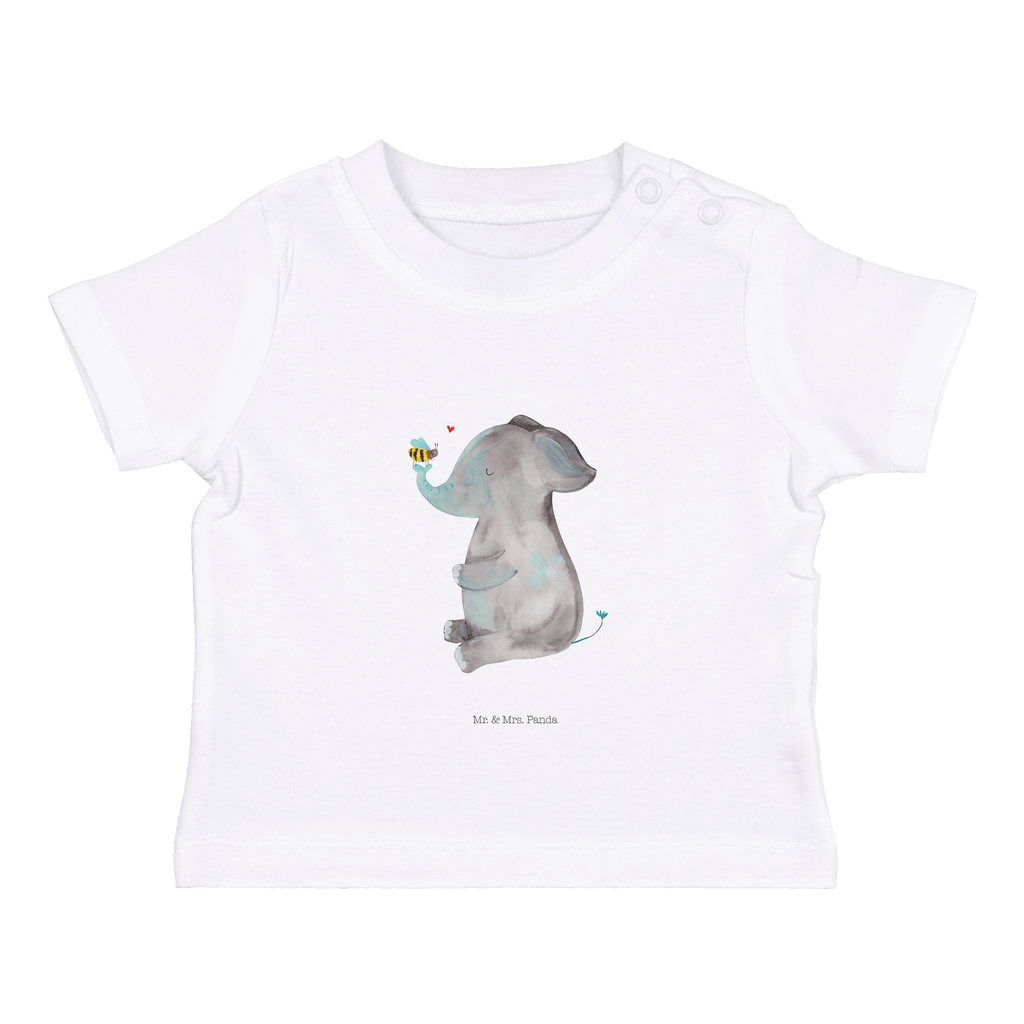 Baby T-Shirt Elefant & Biene Elefant, Biene, Liebe, Liebesbeweis, Jahrestag, Liebesgeschenk, Heiratsantrag, Hochzeitsgeschenk, Liebesspruch Mädchen,Jungen,Unisex,Motiv,Baby T-Shirt,Kurzarm  süße Tiermotive, gute Laune, lustige Sprüche, Tiere